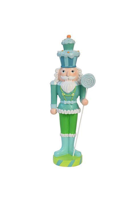 GIFTCOMPANY NUSSKNACKER Weihnachten, Nocetürkis blau H33,5 cm