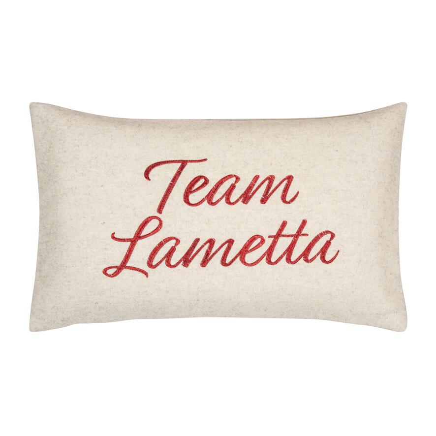 PAD Kissenhülle Team Lametta, red L20 B50 cm Ansicht 1