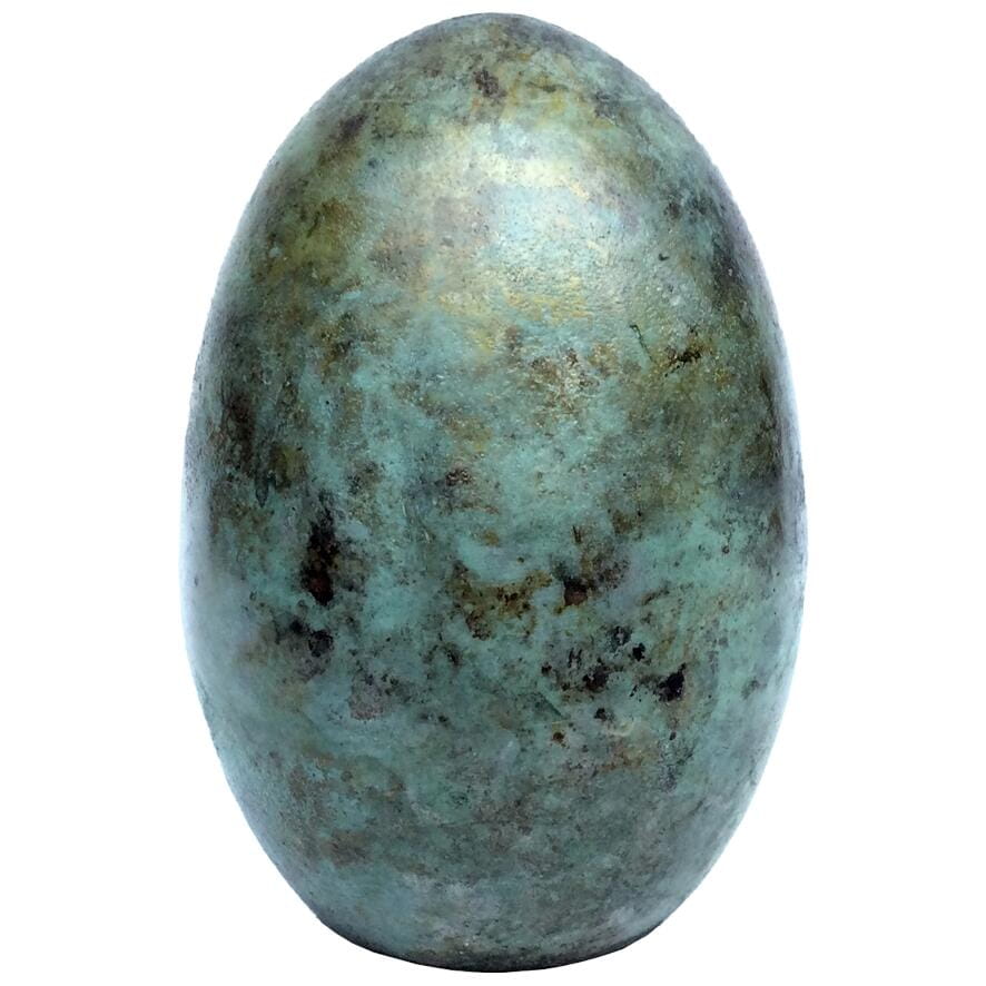 Bell´Arte Deko-Ei grün-antik H17cm Ansicht 1