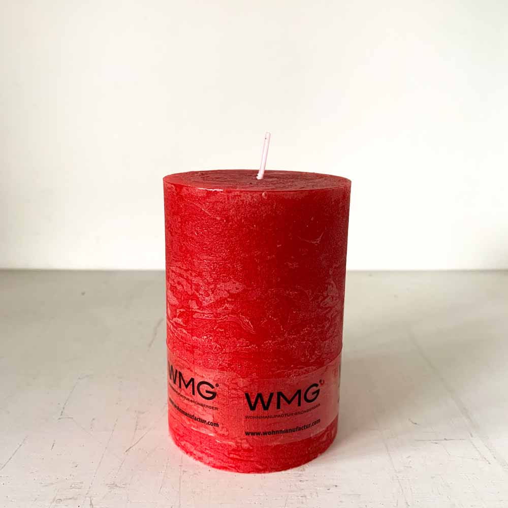 WMG Kerze Rustic, rot