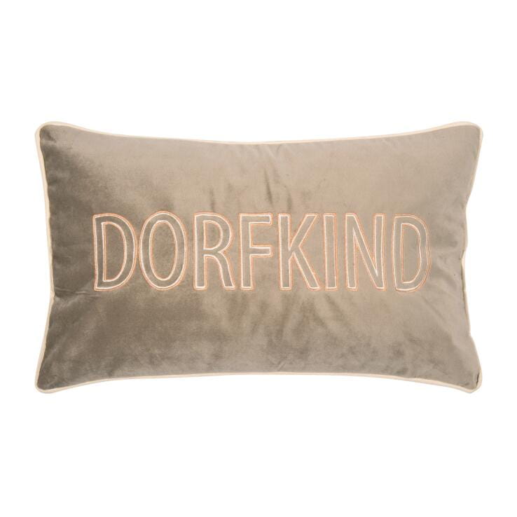 PAD Kissenhülle LETTERS, orange-taupe Dorfkind L30 B50 cm Ansicht 1