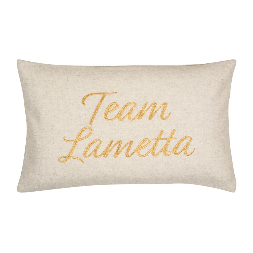 PAD Kissenhülle Team Lametta, gold L20 B50 cm Ansicht 1