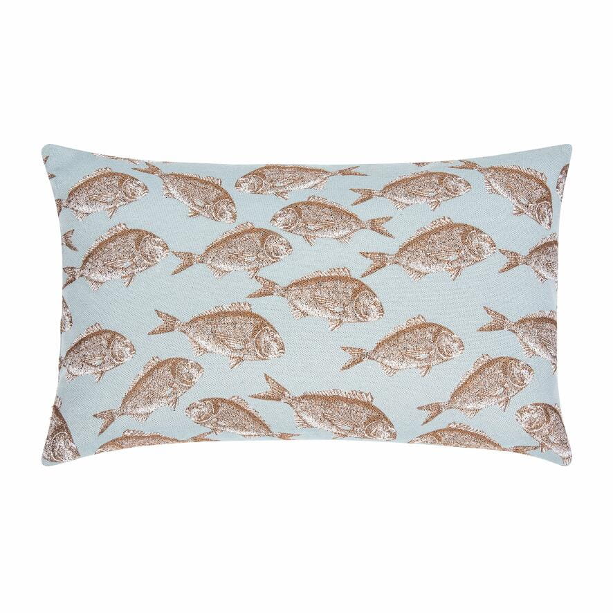 PAD Kissenhülle POISSON, dusty blue L35 B60 cm Ansicht 1