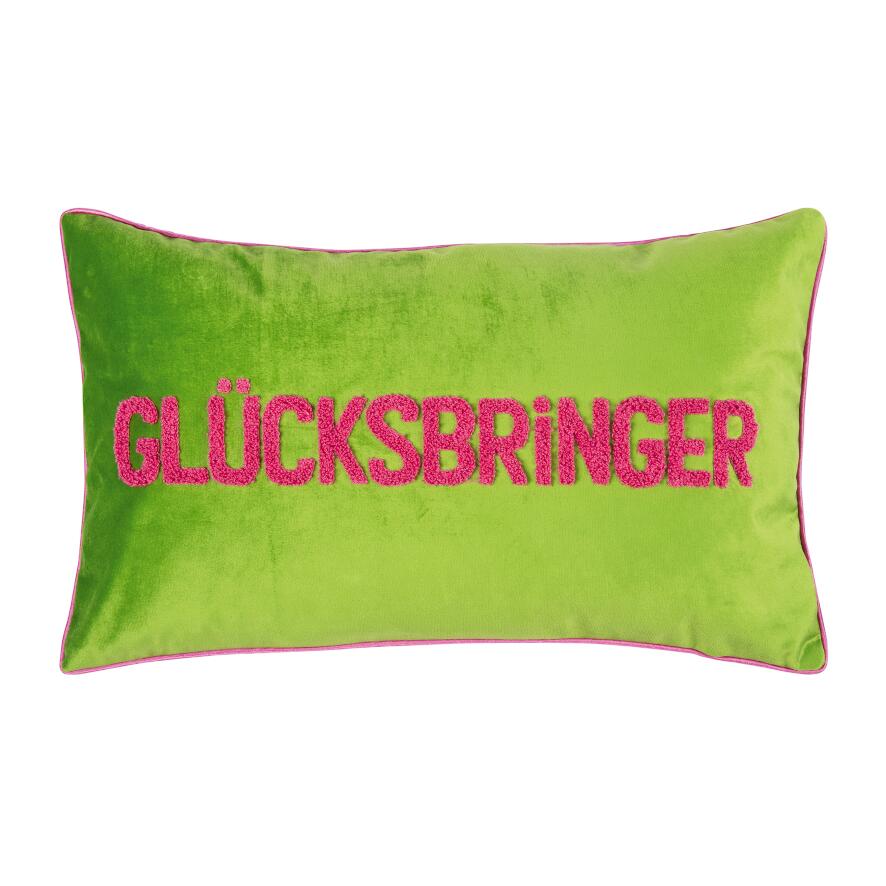 PAD Kissenhülle LETTERS, Glücksbringer hot pink L30 B50 cm Ansicht 1