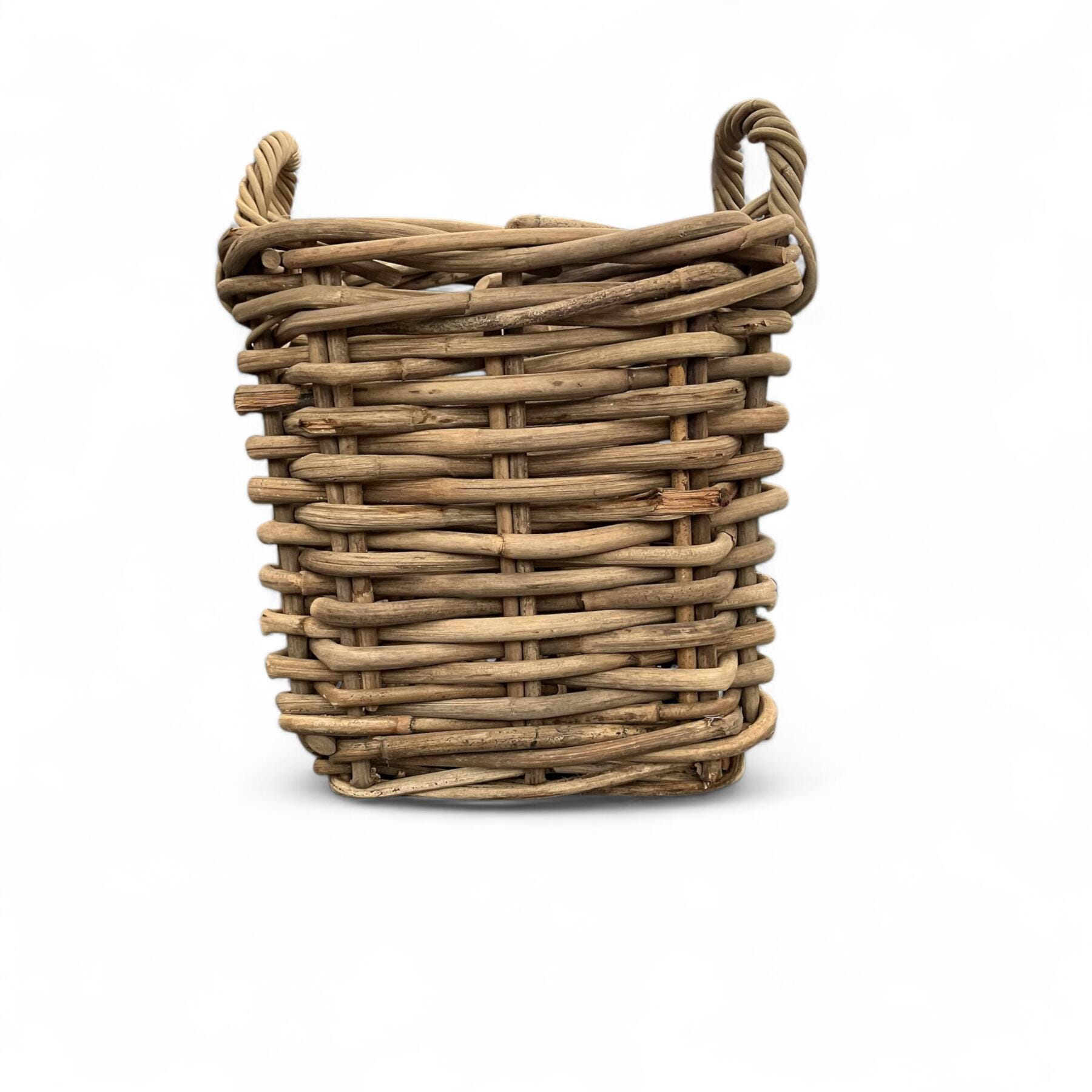 Van der Leeden Korb LOGBASKET Rattan, quadratisch D35 H35 cm Ansicht 1