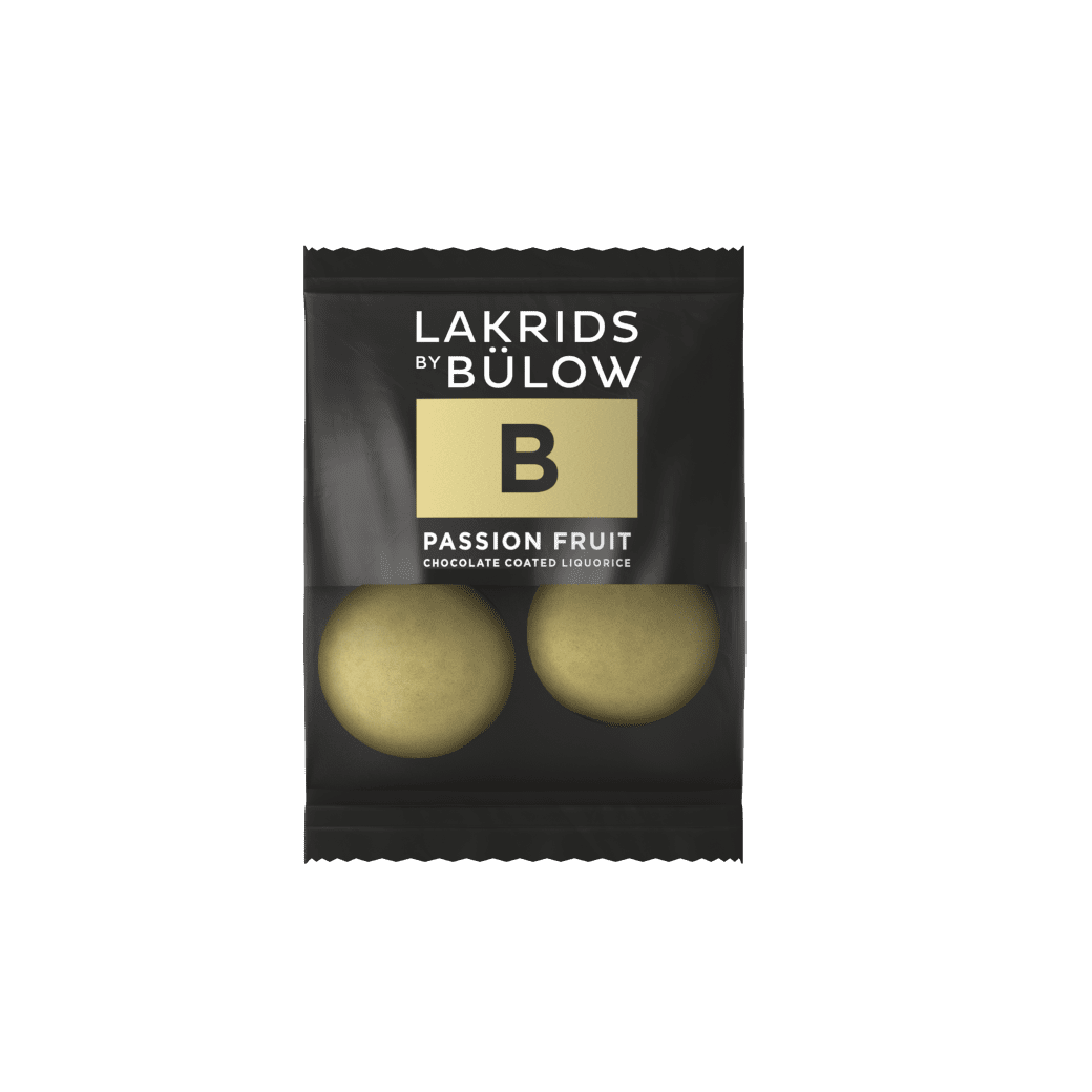 Lakrids by Bülow, Choc Coated Liquorice, B - Passion Fruit, 2 Stk. mini