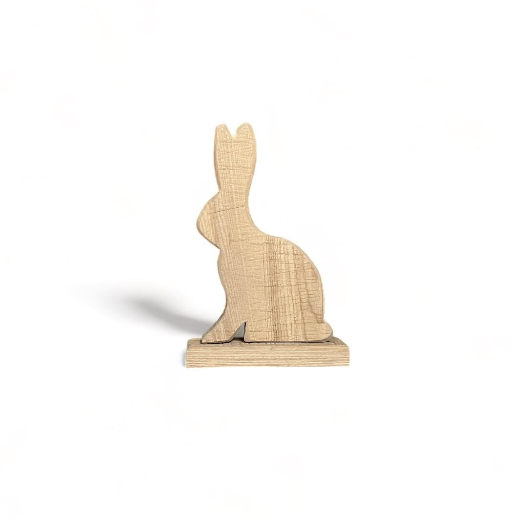 WMG Hase sägerau, grau H27 cm Ansicht 2
