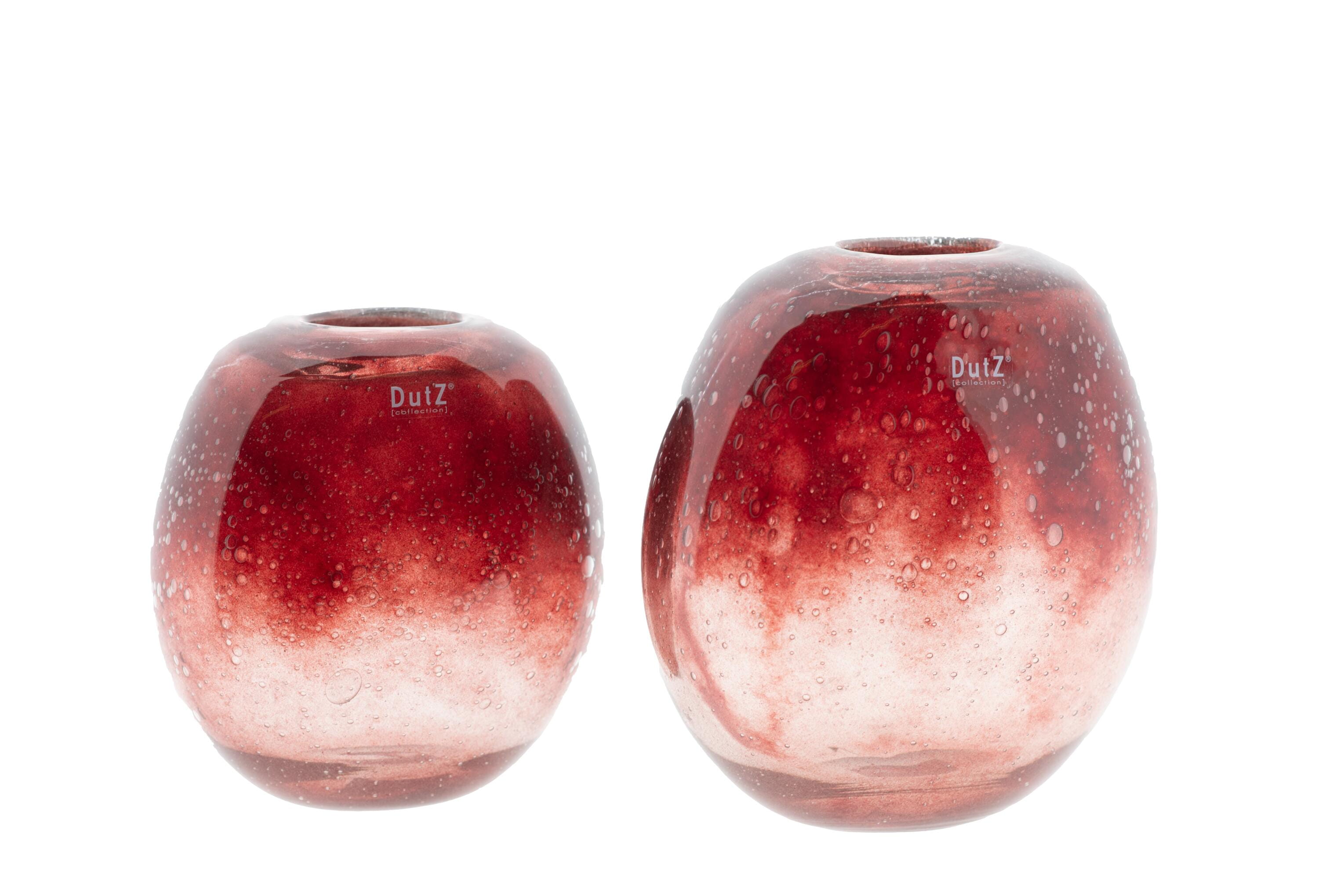 DutZ Vase OVALI, red bubbles Ansicht 1