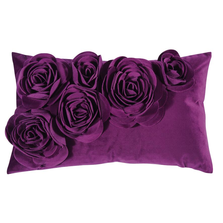 PAD Kissenhülle FLORAL, berry L20 B50 cm Ansicht 1