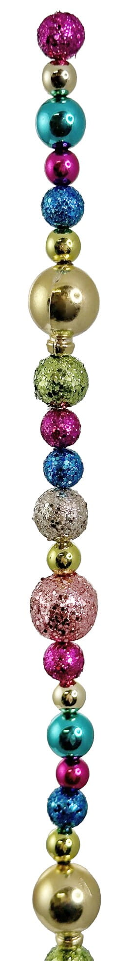 ShiShi Glitter-Girlande aus Weihnachtskugeln L180 cm Ansicht 1