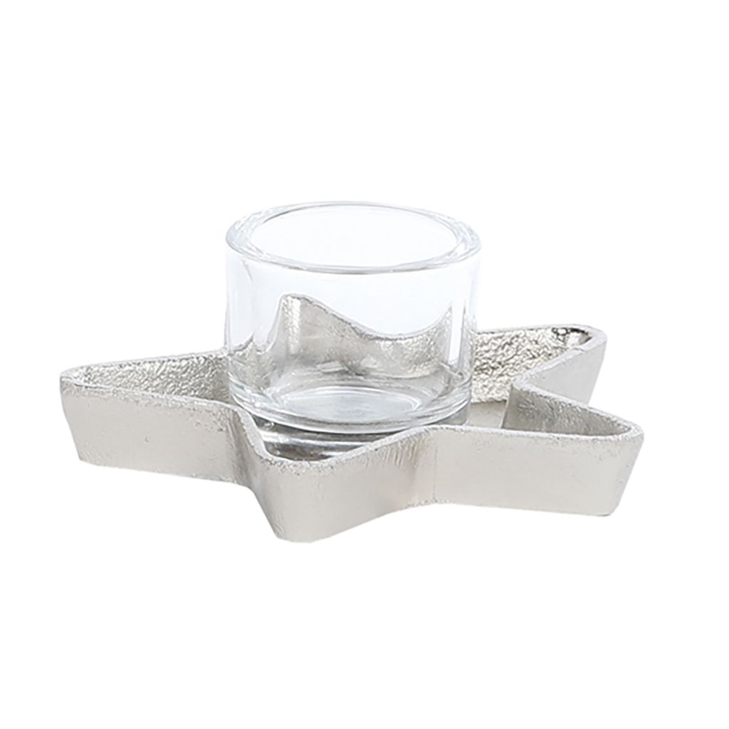 WMG Teelichthalter Como, vernickelt H10 D20 cm Ansicht 1