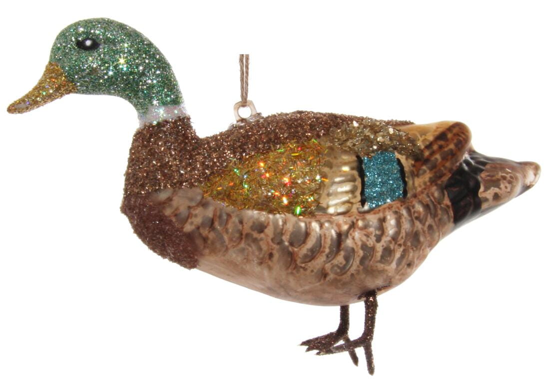 ShiShi GLAS-ENTE, braun-grün 15 cm Ansicht 1