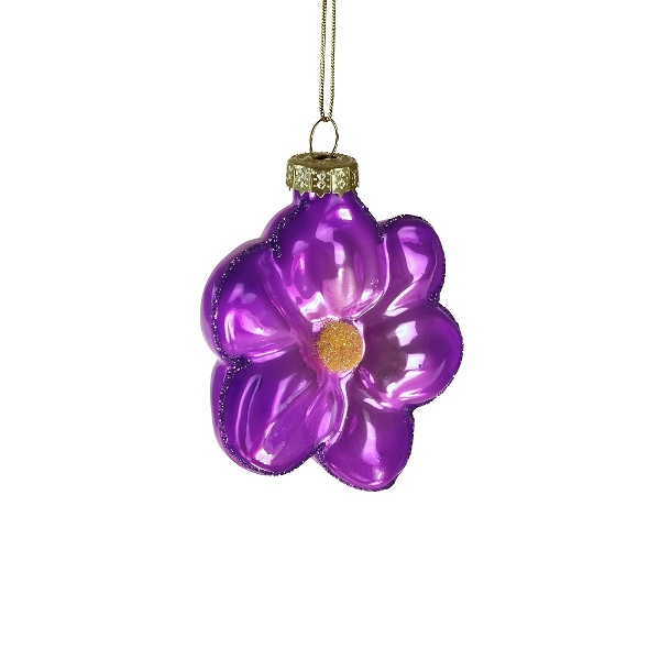 Werner Voß Glashänger Pearly Flower lila H7 cm Ansicht 1