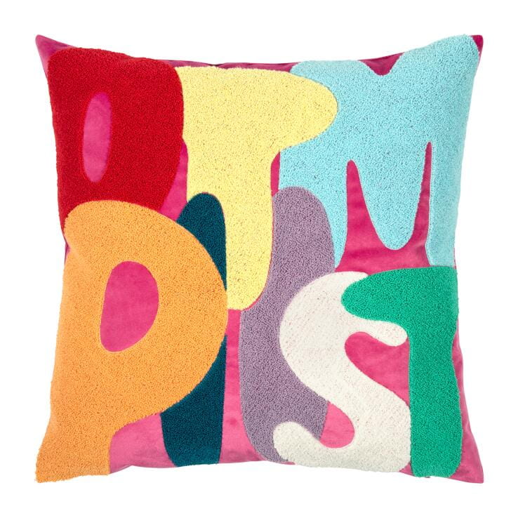 PAD Kissenhülle LETTERS, multi hot pink L45 B45 cm Ansicht 1