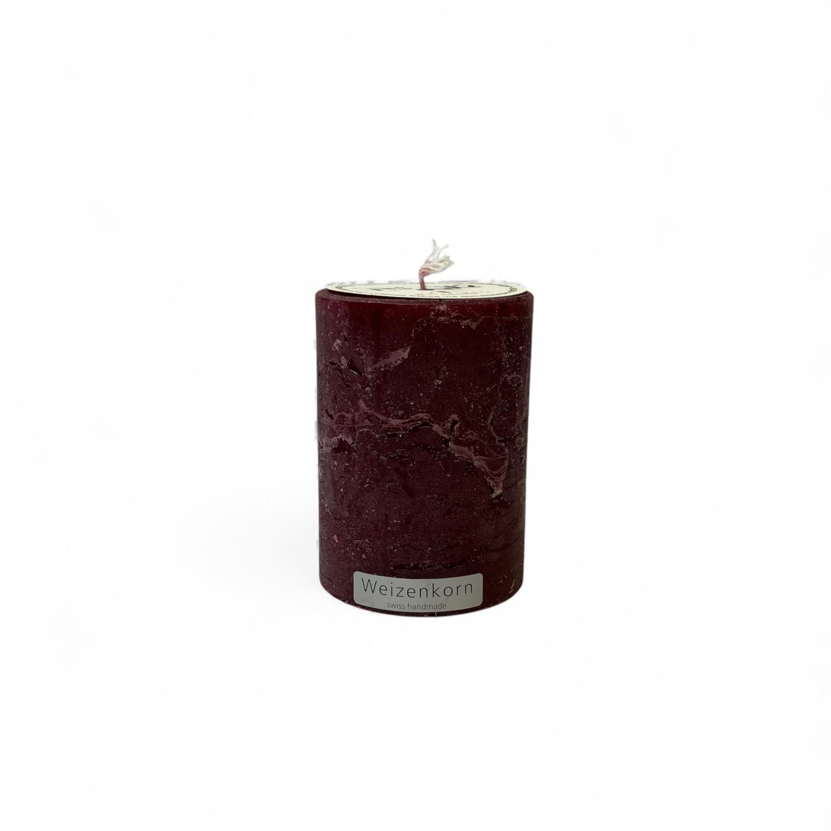 Weizenkorn Unikerze ICE, IC33 Bordeaux D6,6 H9cm Ansicht 1