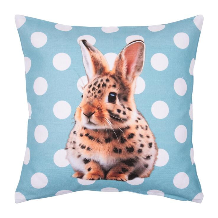 PAD Kissenhülle BUNNY, turquoise L45 B45 cm Ansicht 1