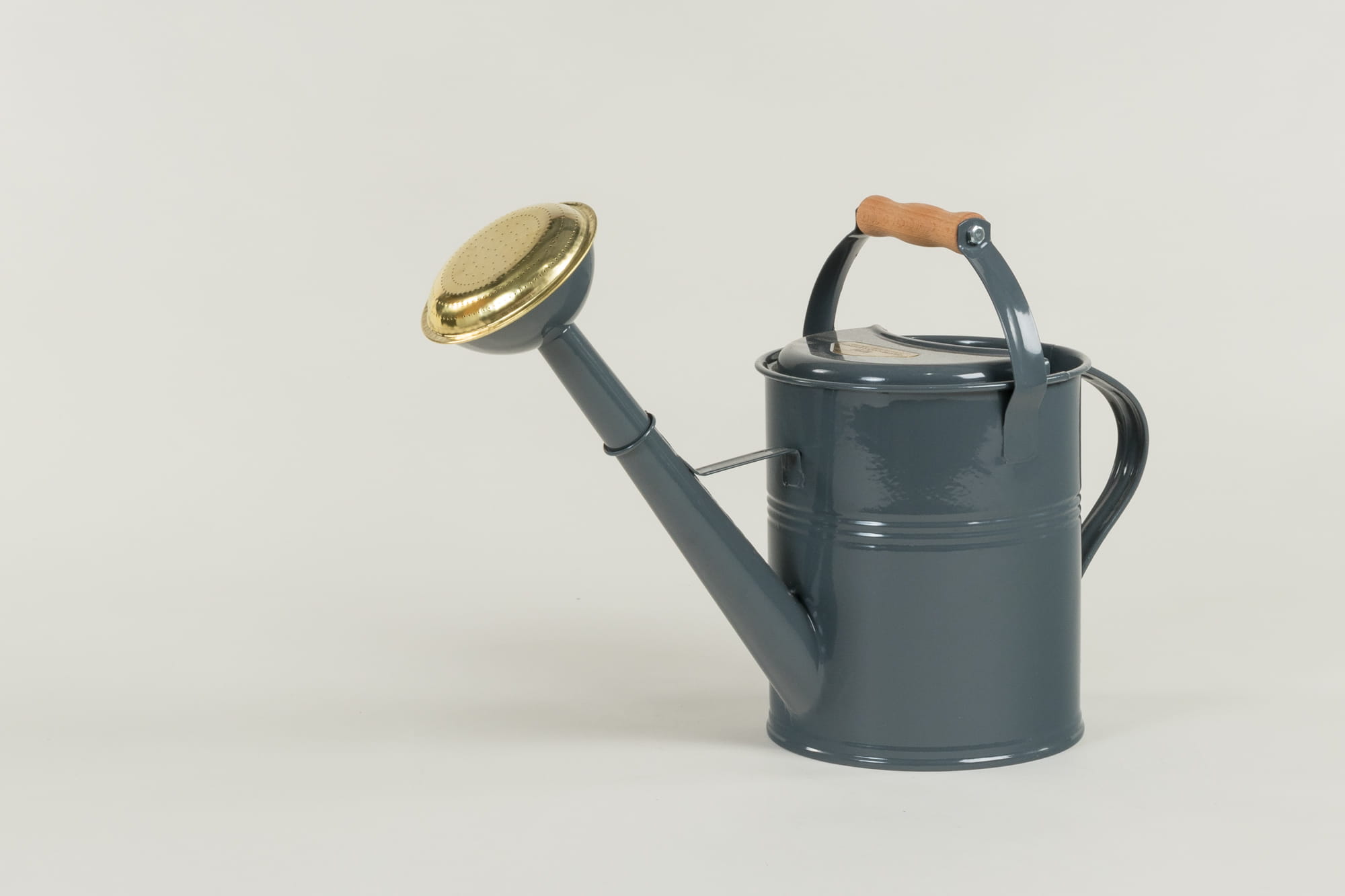 Gießkanne Garten von Ehren, 9 Liter mit Holzgriff + Messingbrause feuerverzinkt