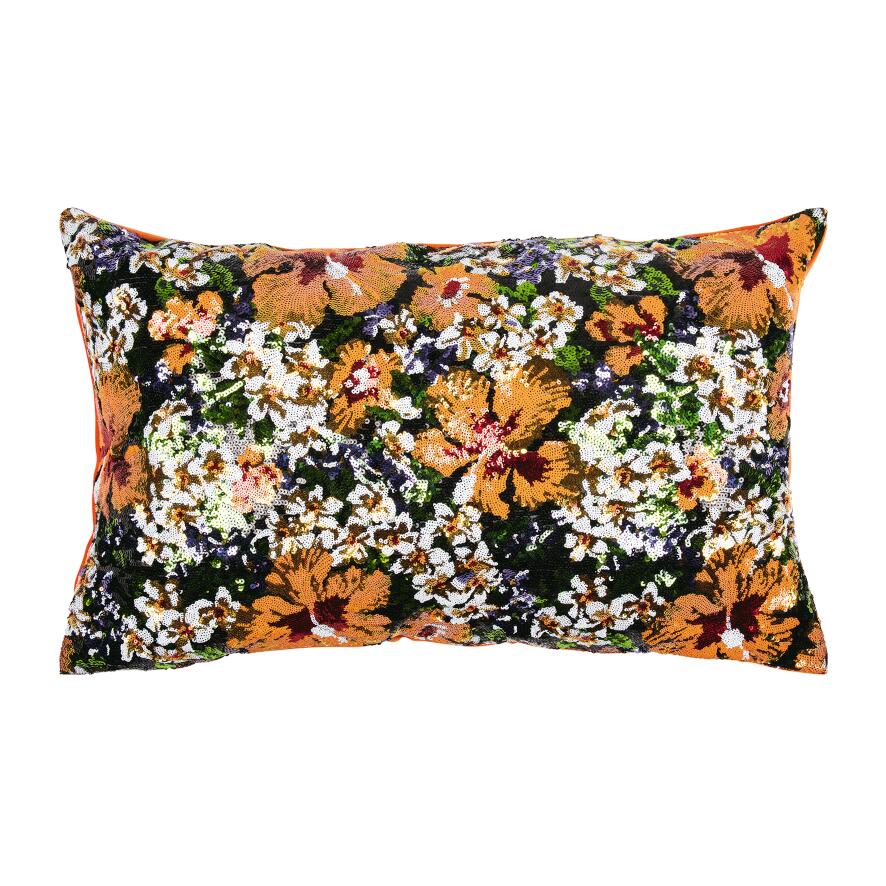 PAD Kissenhülle Sparkle, orange L35 B60 cm Ansicht 1