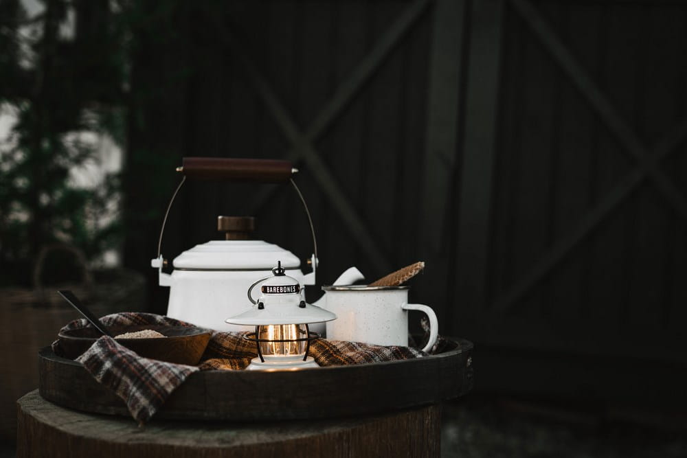 Barebones, Laterne EDISON MINI LANTERN White H12 cm Ansicht 3