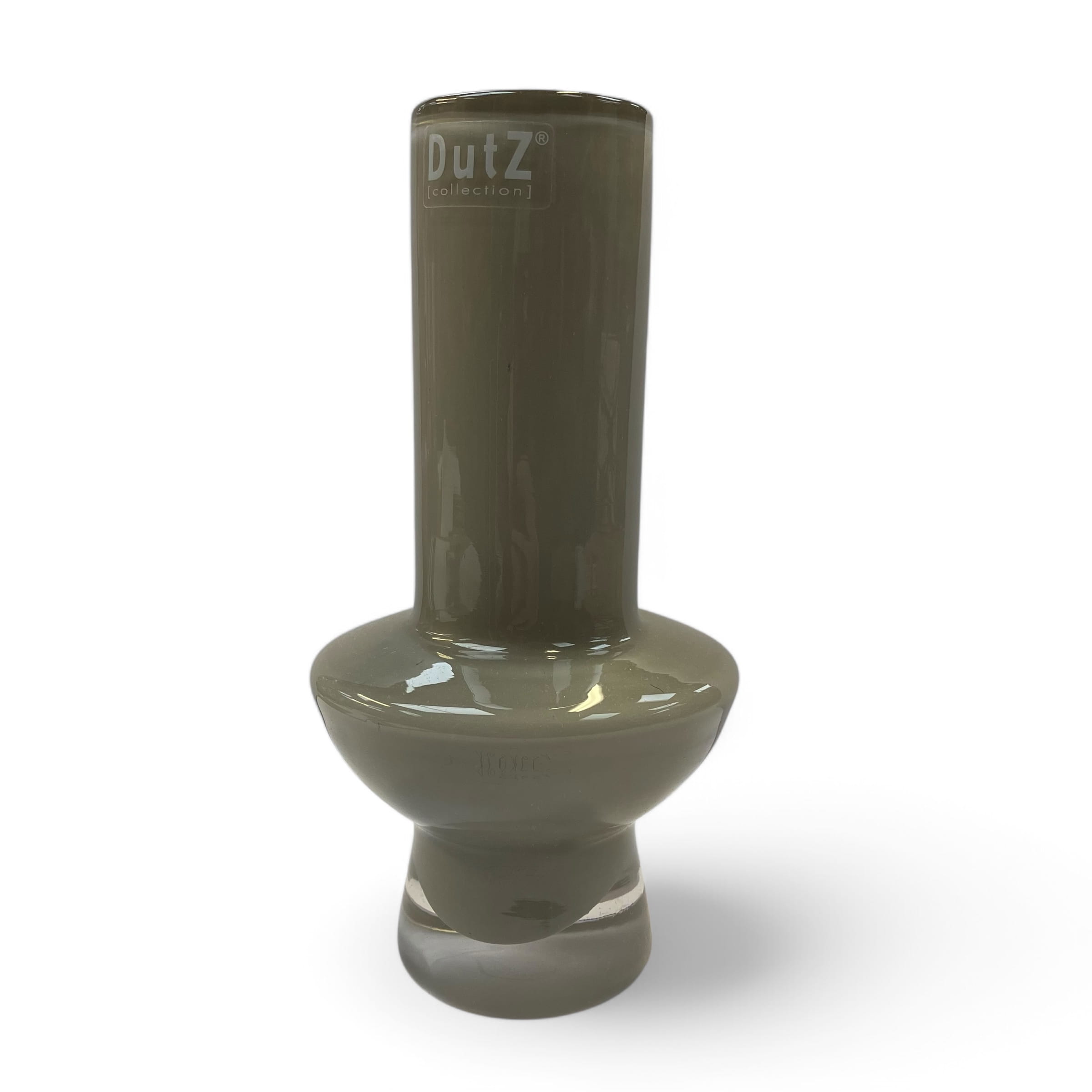DutZ Vase VIBE, Taupe Zylindrisch-langer Fuß H20 D9 cm Ansicht 1
