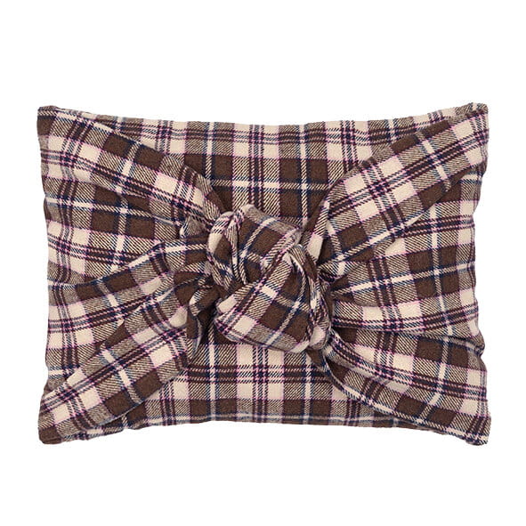 PAD Kissenhülle TARTAN, BOW brown pink L30 B40 cm Ansicht 1
