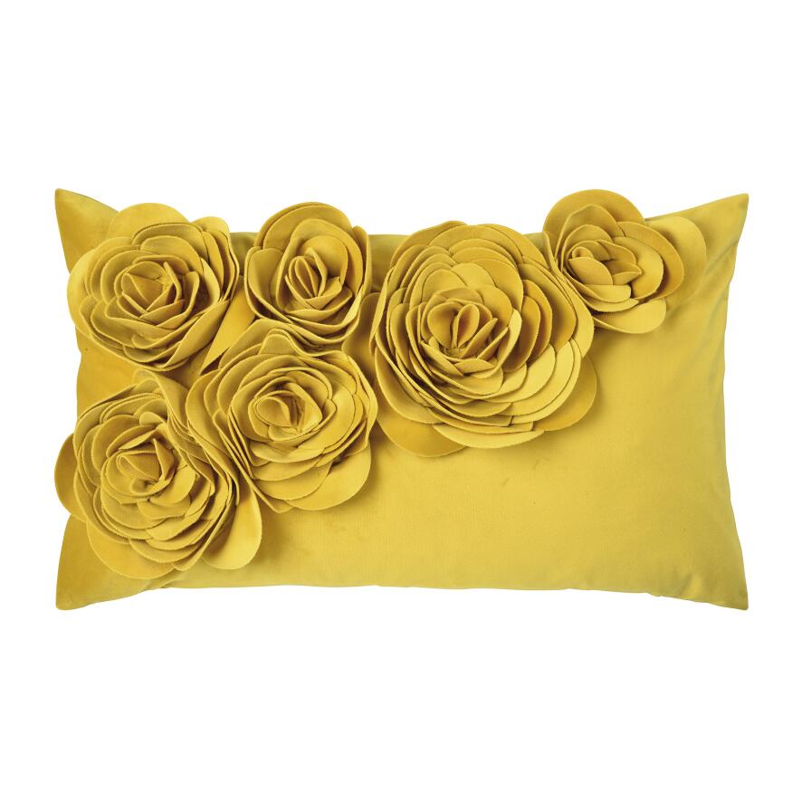 PAD Kissenhülle FLORAL, yellow L20 B50 cm Ansicht 1