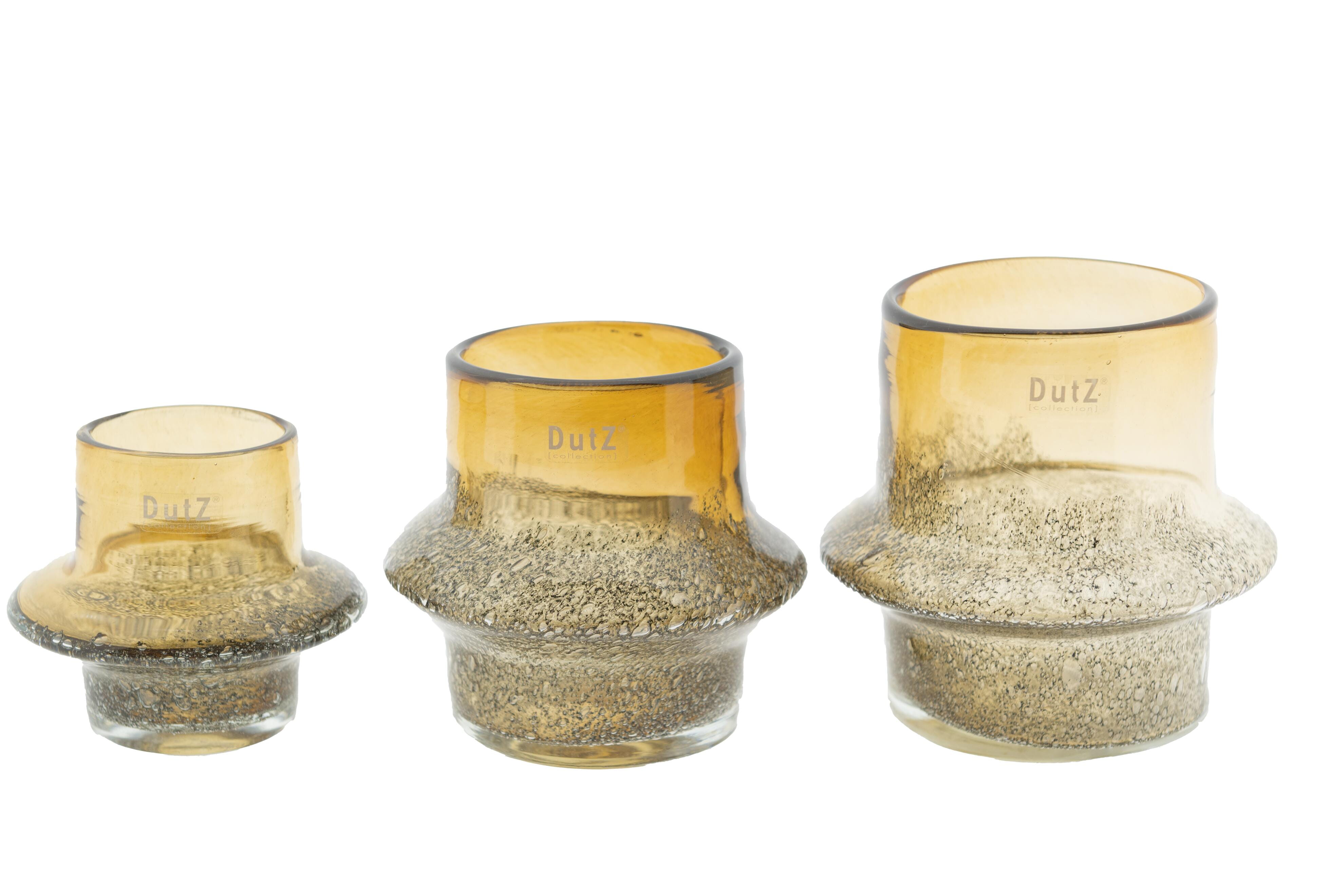 DutZ Teelichthalter Votive Ringo, Amber bubbles Ansicht 1