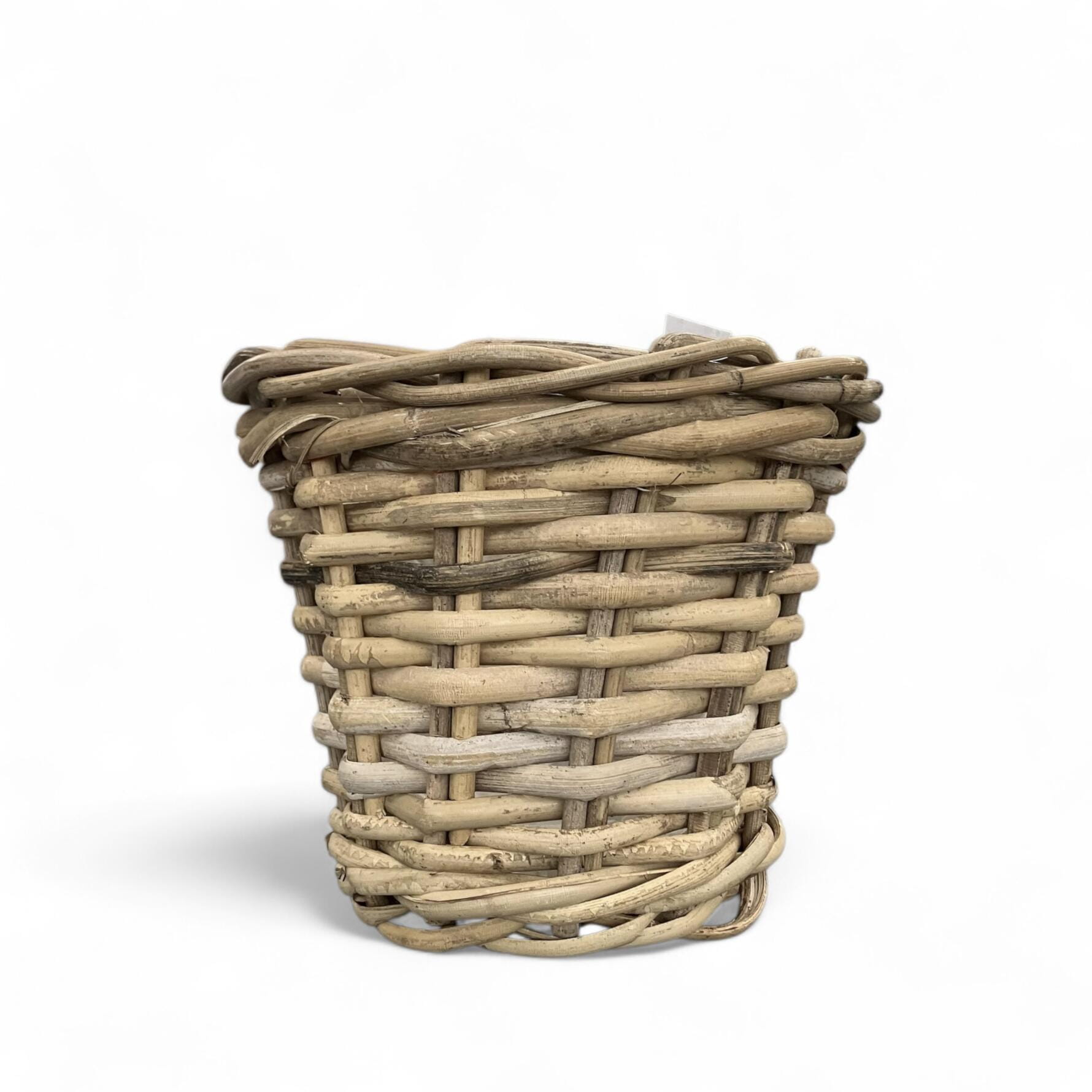 Van der Leeden Korb PLANTER RATTAN, ant. grau D20 H16 cm Ansicht 1