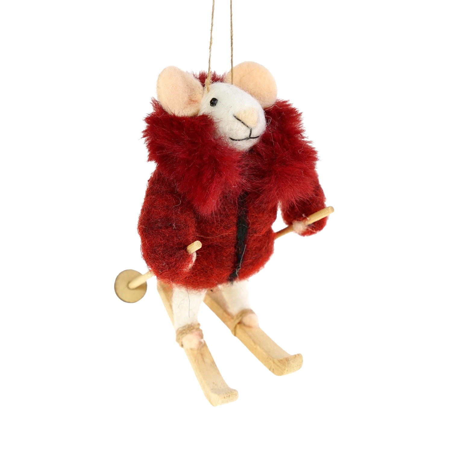 Werner Voß Filzhänger Maus, SKI bordeaux