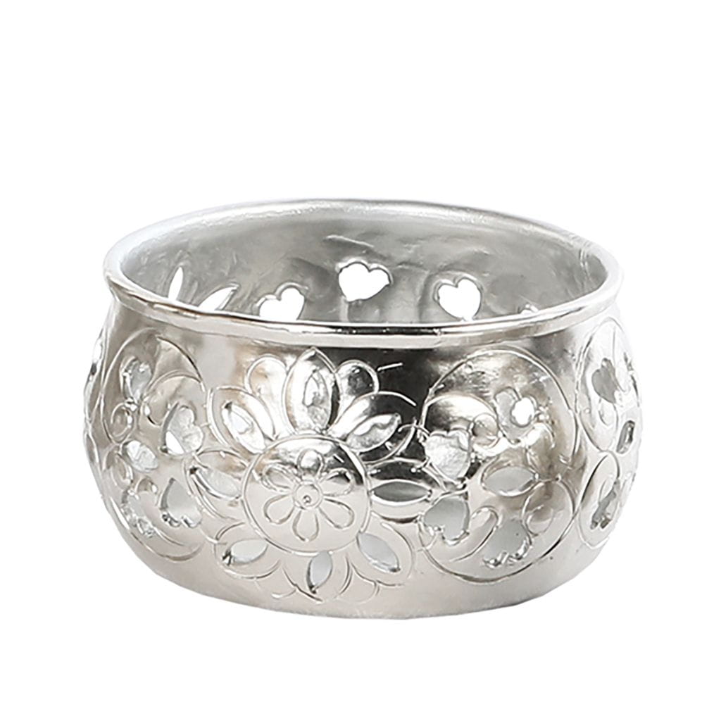 WMG Windlicht Anna, vernickelt H8 D14 cm Ansicht 1