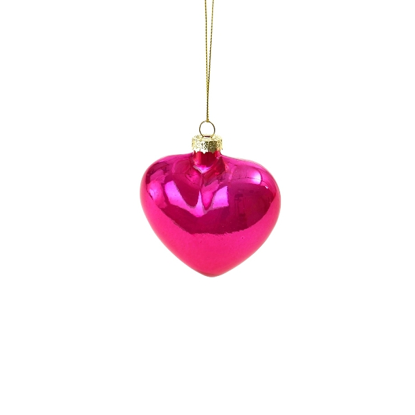 Werner Voß Glashänger Herz Pearly pink H8 cm Ansicht 1