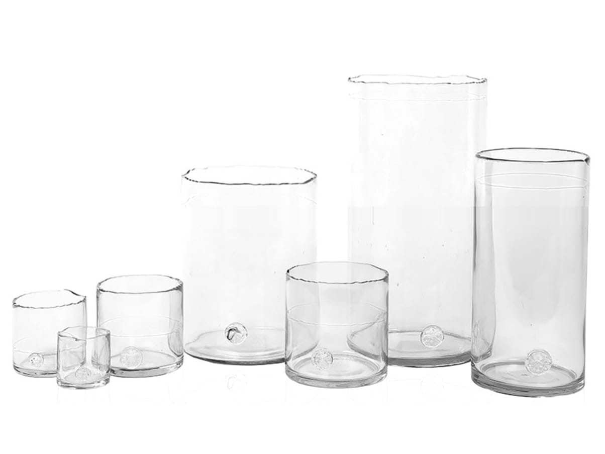 WMG Glaszylinder mit Boden, klar-organic