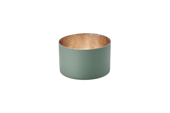 GIFTCOMPANY Windlicht CHENNAI, yucca/gold H5 D8 cm Ansicht 1