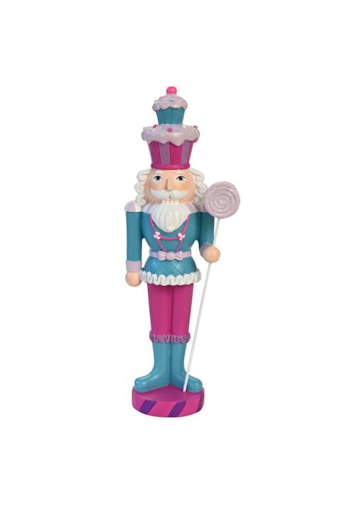 GIFTCOMPANY NUSSKNACKER Weihnachten, Noce petrol pink H33,5 cm