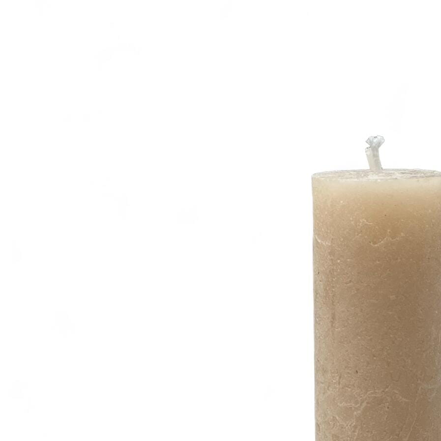 Weizenkorn Stabkerze ICE Nuss D4 H40cm Ansicht 3