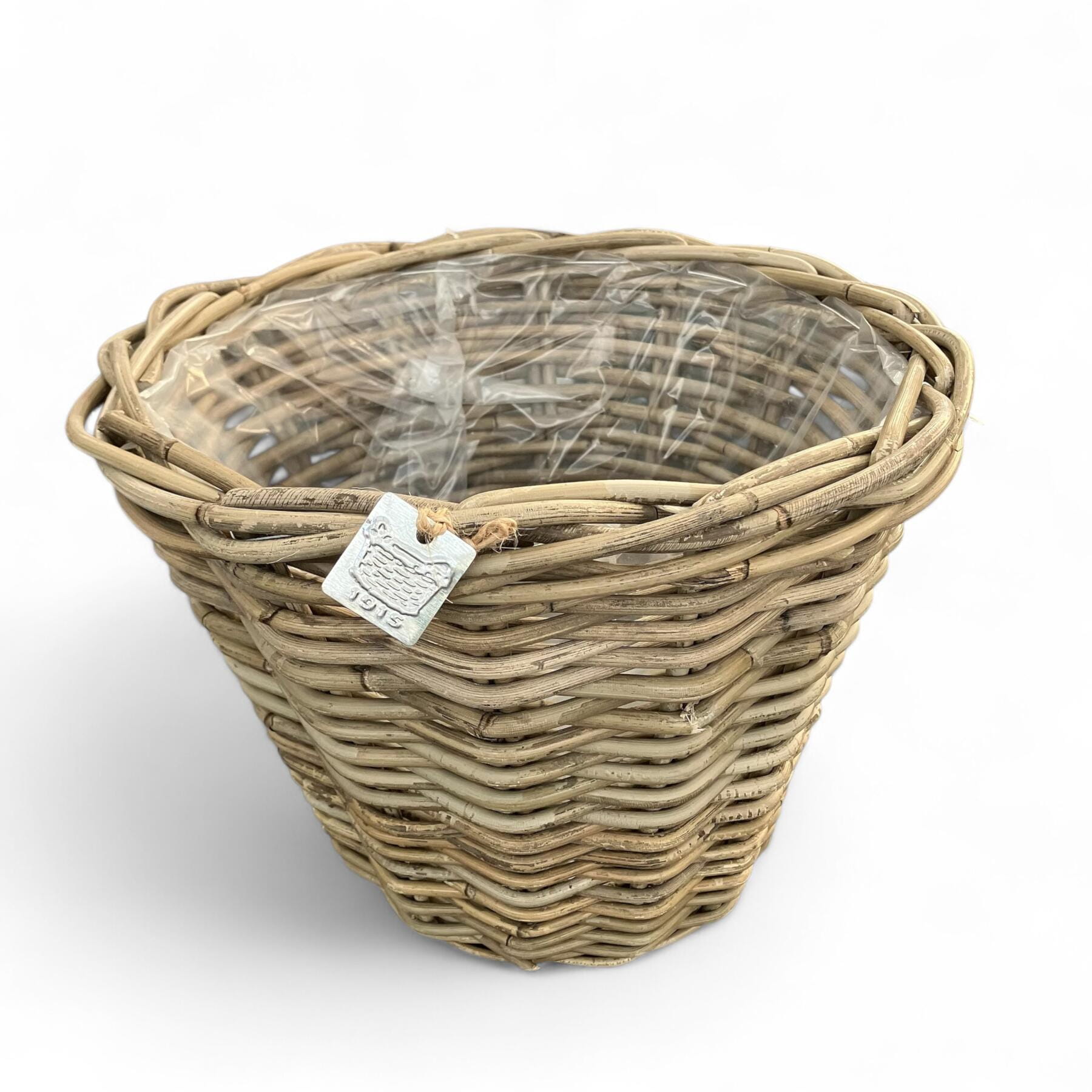 Van der Leeden Korb POT rund, ant. grau D35 H25 cm Ansicht 2