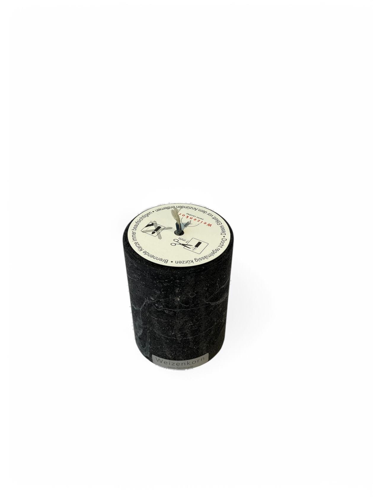 Weizenkorn Unikerze ICE, IC93 schwarz D6,6 H9cm Ansicht 2