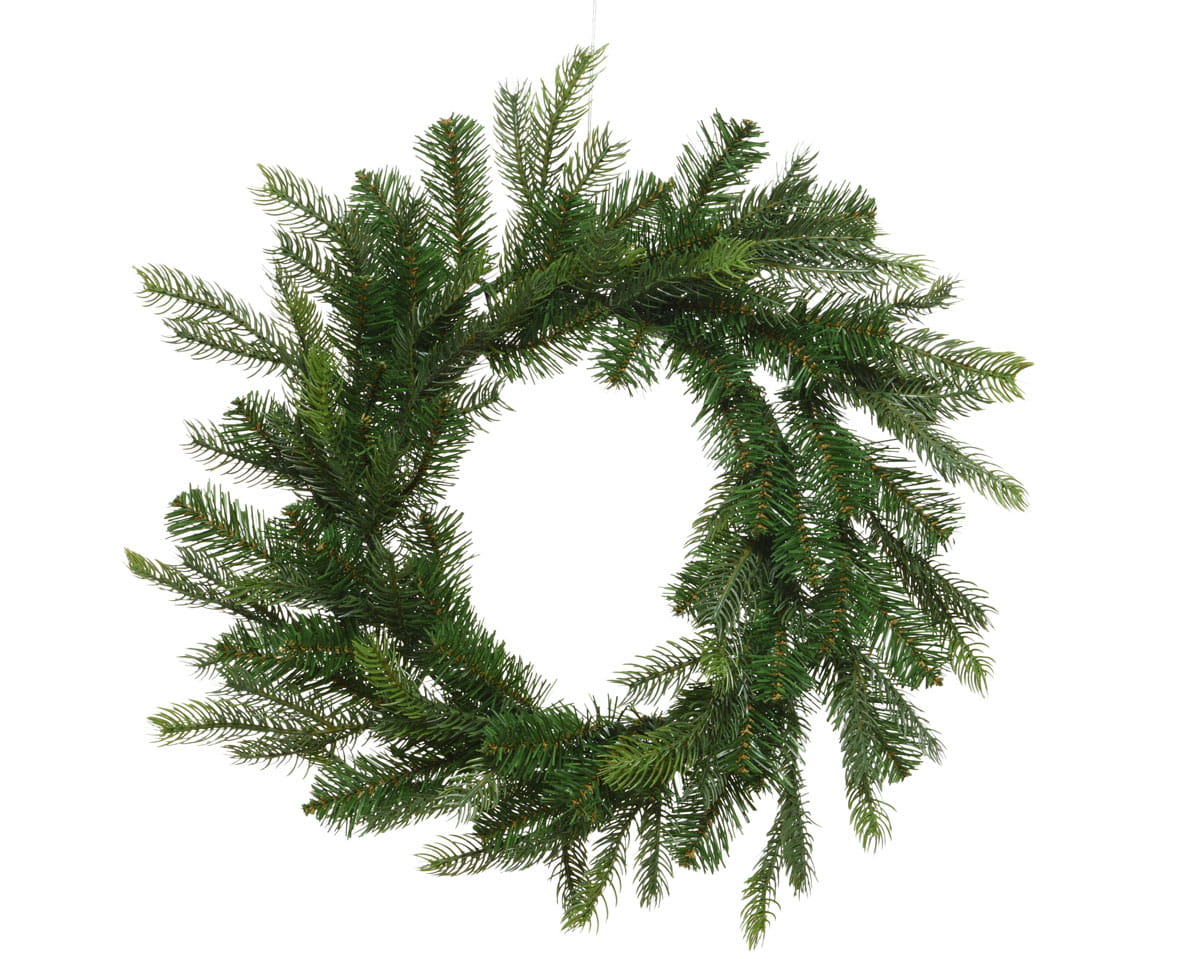 Weihnachtskranz , Kaemingk, Indoor/ Outdoor, grün, D: 80cm H: 10cm