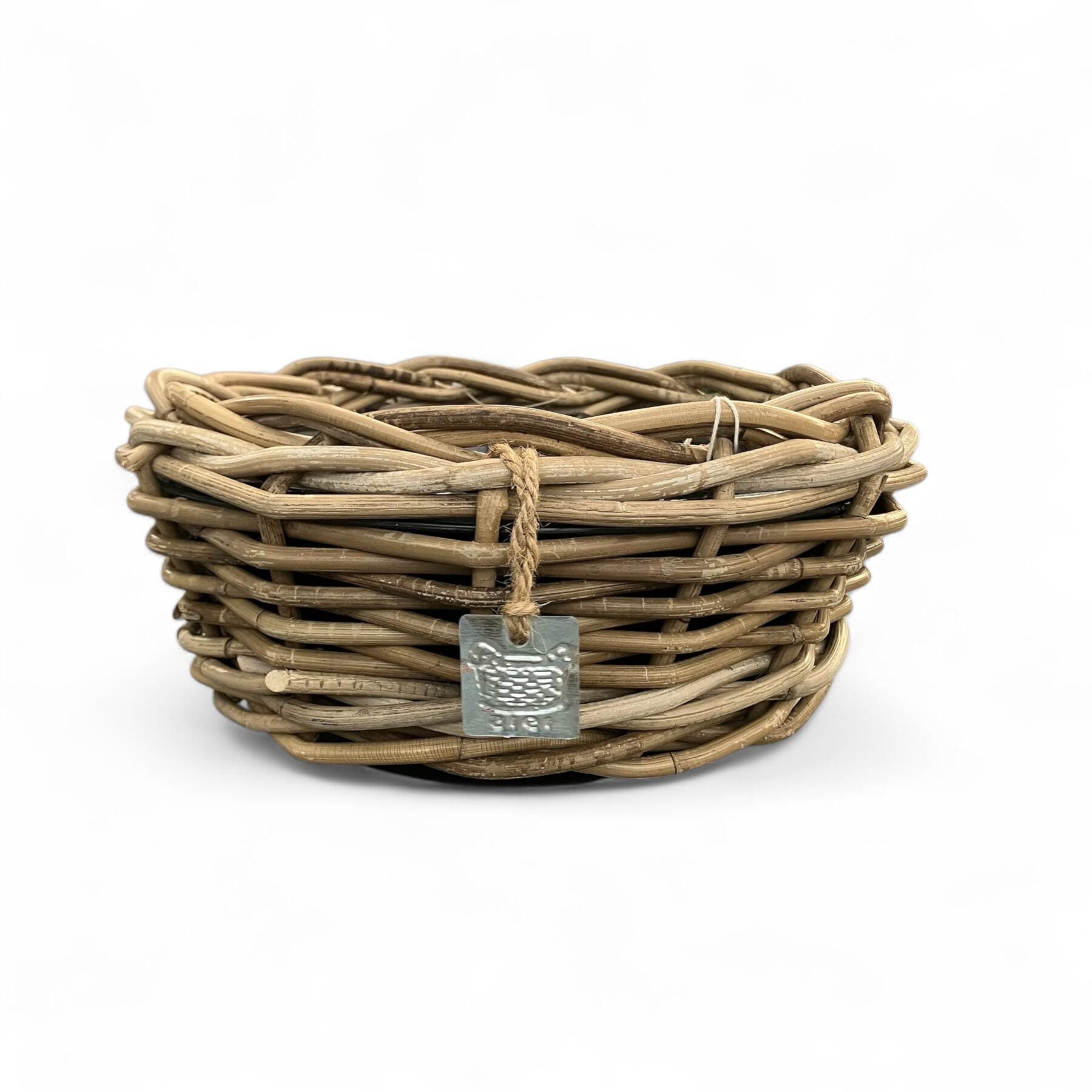 Van der Leeden Pflanzkorb DRYPOT BOWL Rattan, grau D30 H12 cm Ansicht 1