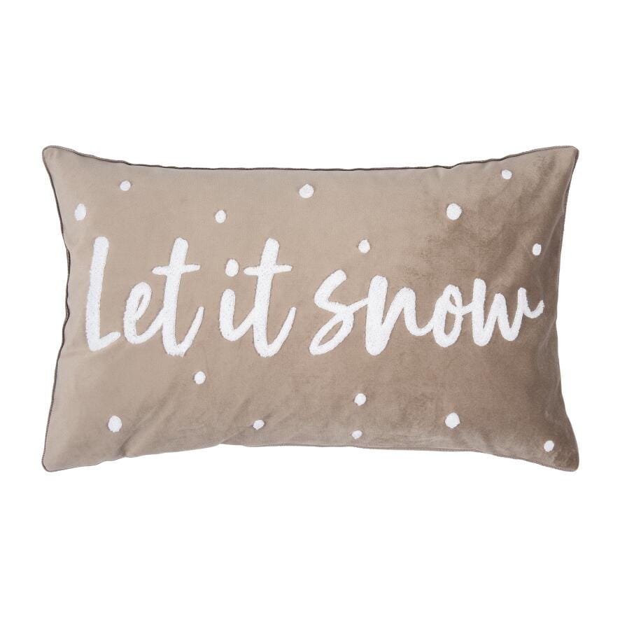 PAD Kissenhülle Snow, taupe L20 B50 cm Ansicht 1