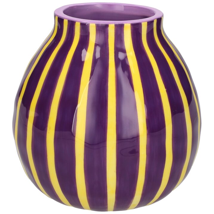 GIFTCOMPANY ARTISAN Vase, violett/gelb H13,7 cm Ansicht 1
