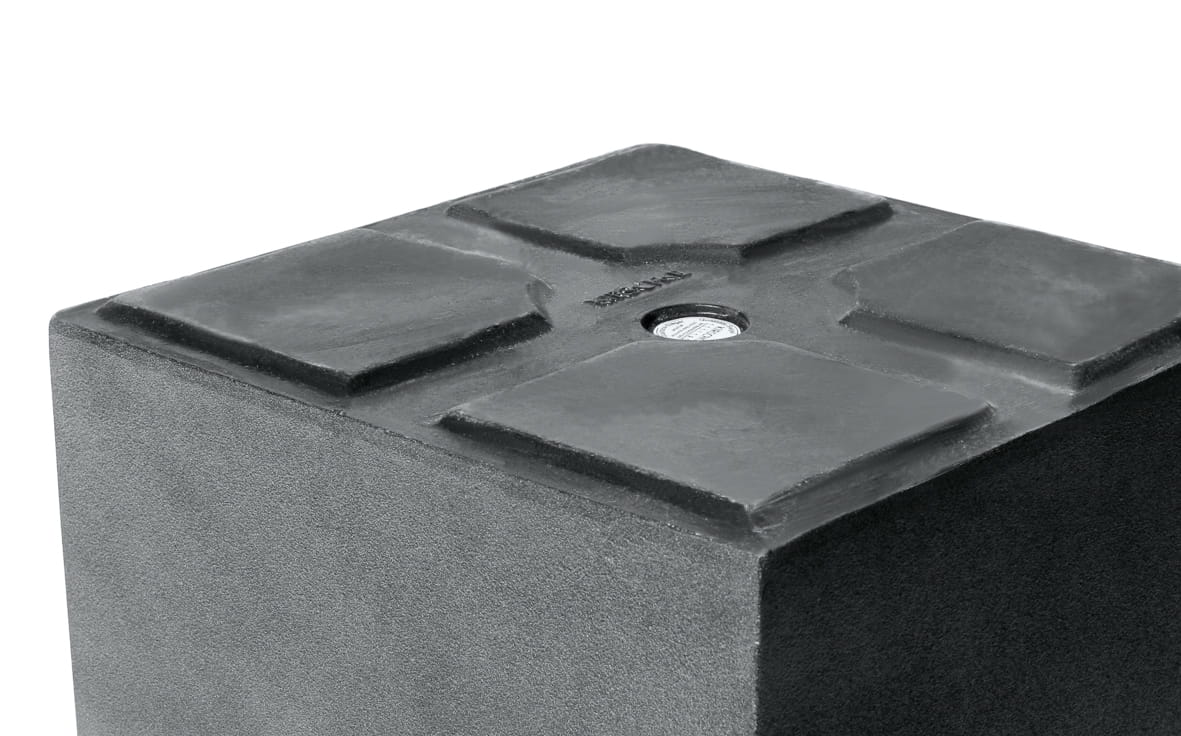 Kirschke Pflanzgefäß UrbanLine Grey - Kubo Ansicht 1