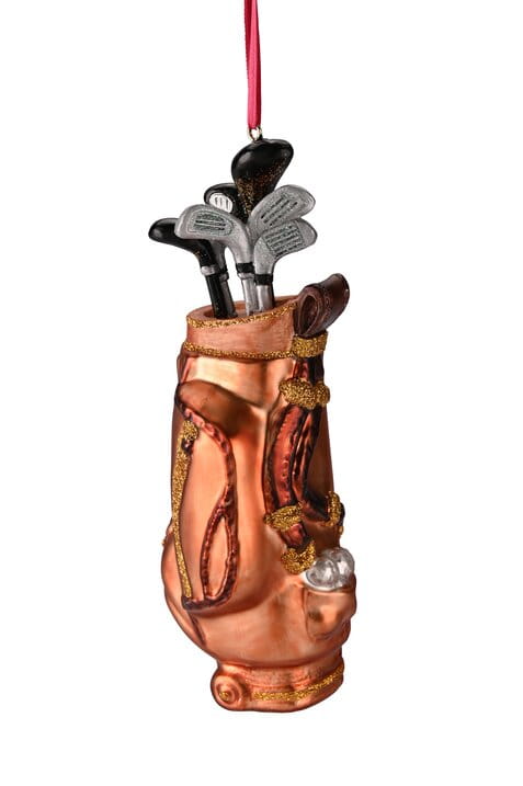 GIFTCOMPANY HÄNGER Weihnachten Golftasche braun H15 B5,6 cm