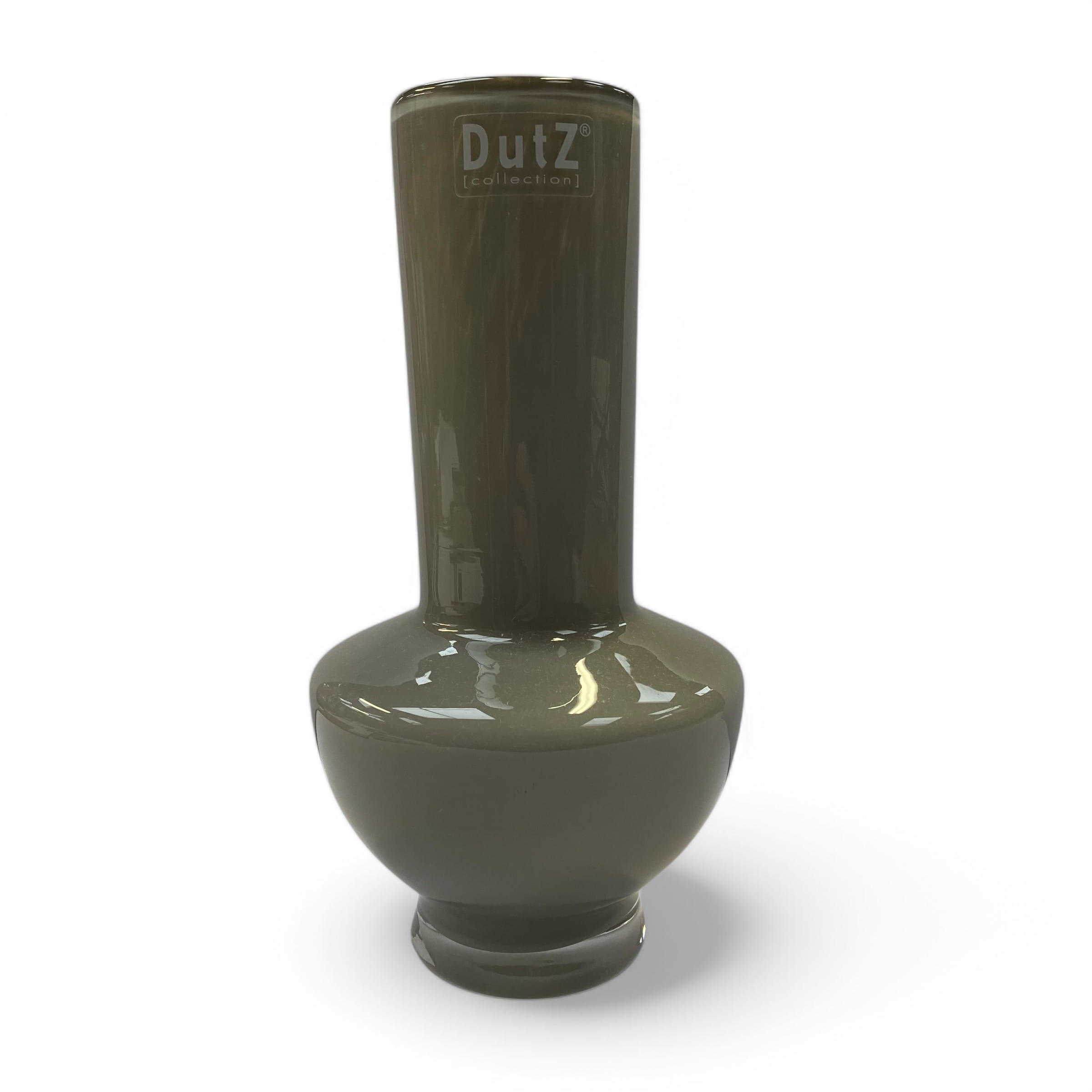 DutZ Vase VIBE, Taupe Zylindrisch-kurzer Fuß H20 D9 cm Ansicht 1