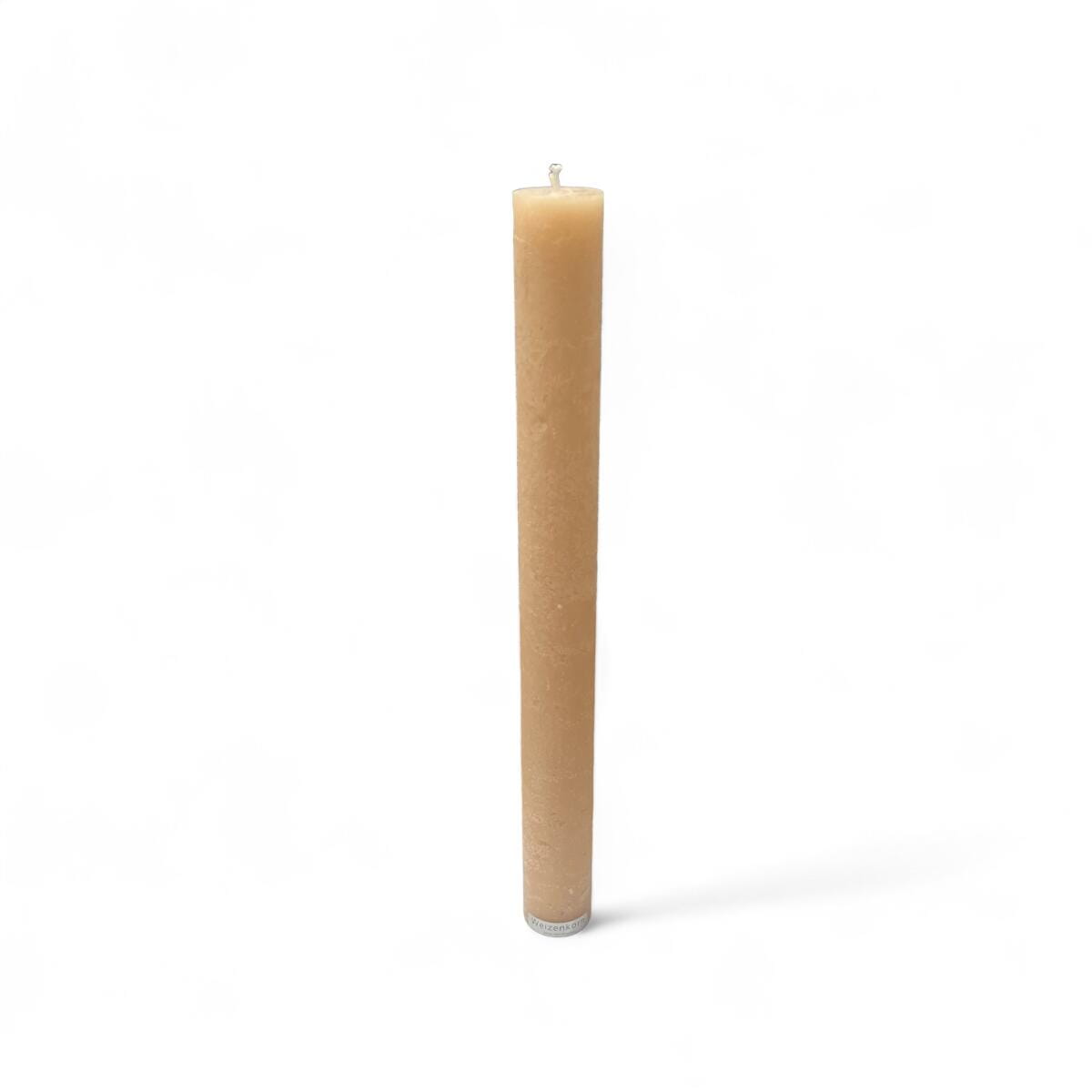 Weizenkorn Stabkerze ICE Nuss D4 H40cm Ansicht 2