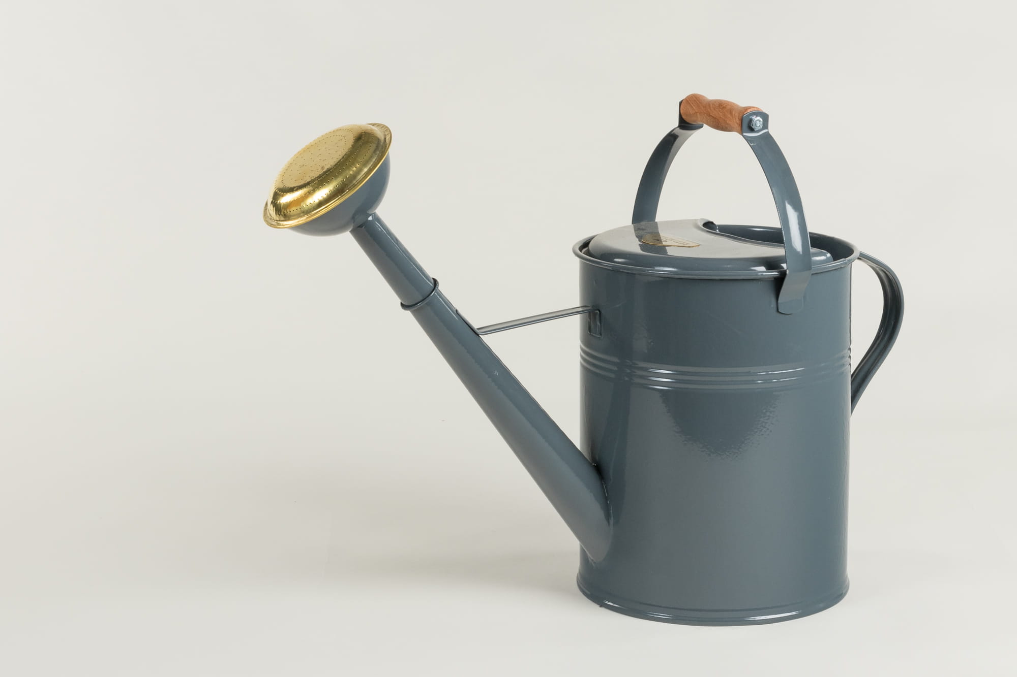 Gießkanne Garten von Ehren, 9 Liter mit Holzgriff + Messingbrause feuerverzinkt