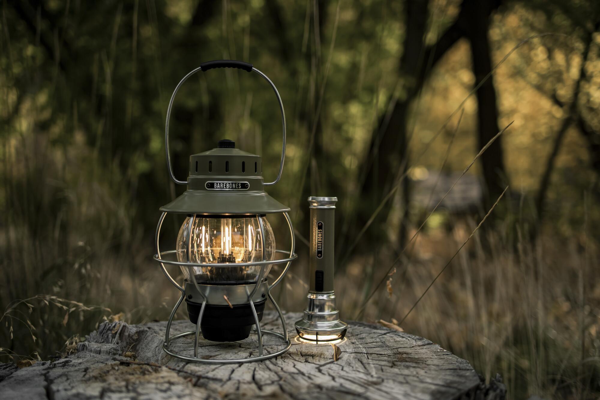 Barebones, Laterne RAILROAD LANTERN Olive H23 cm Ansicht 3