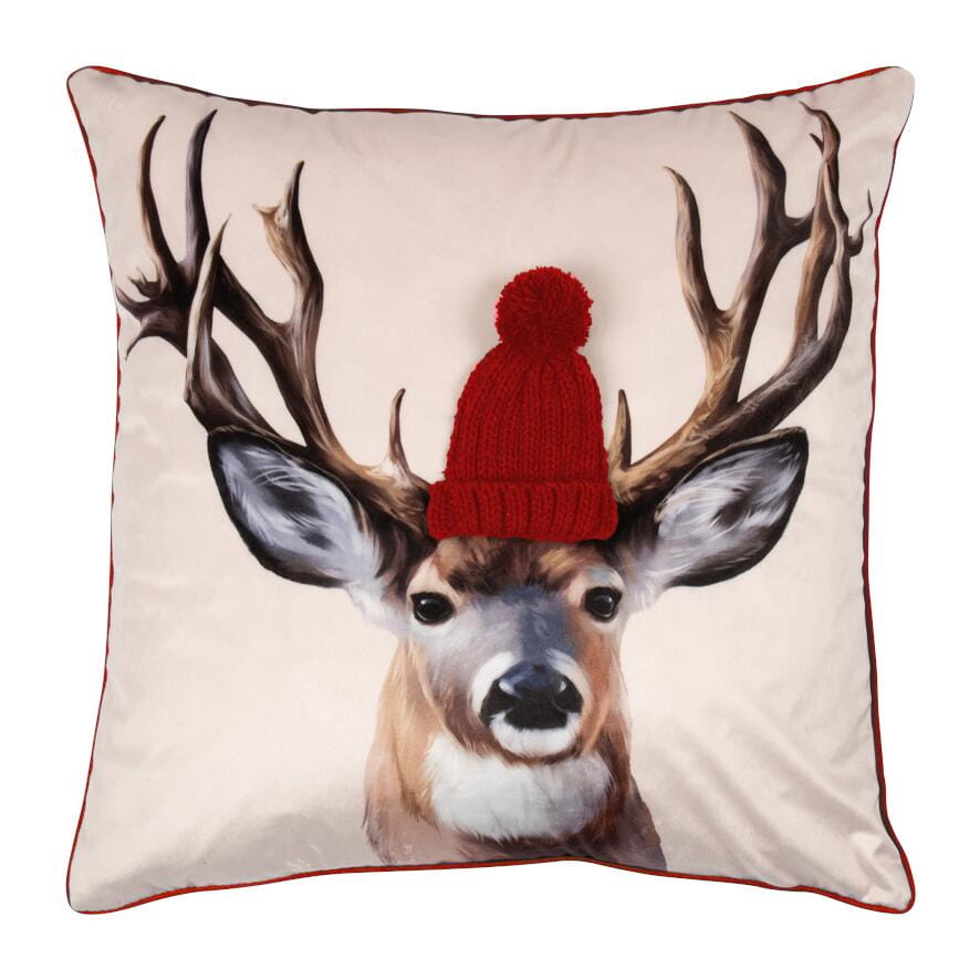 PAD Kissenhülle Reindeer, red L45 B45 cm Ansicht 1