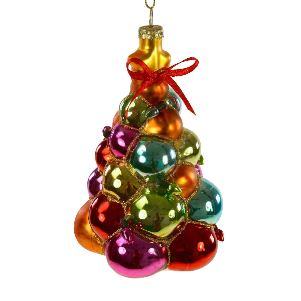 Werner Voß Glashänger Weihnachtsbaum bunt H11,5 cm Ansicht 1