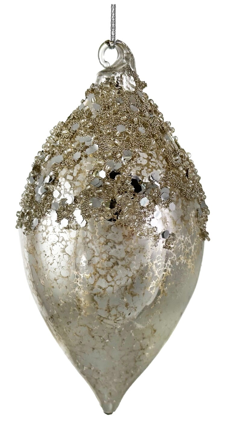 ShiShi Glastropfen, antik-silber H12 cm Ansicht 1